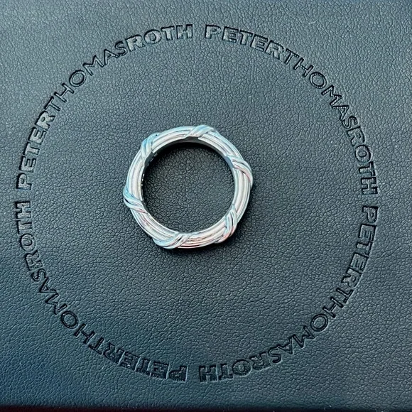 NWT Sz 8 Peter Thomas Roth Signature Classic Band Ring Sterling Silver … - Picture 6 of 8